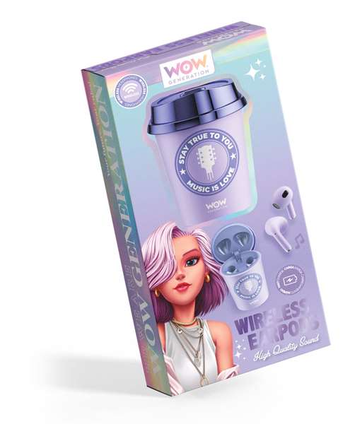 Wow Generation Auriculares Inalámbricos Bluetooth con Estuche en Forma de Vaso - Modelos Surtidos
