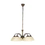 RABALUX Lámpara Colgante Regina 5xE14 IP20 Latón Metal Cristal Crema Estilo Clásico [RAB-8175]