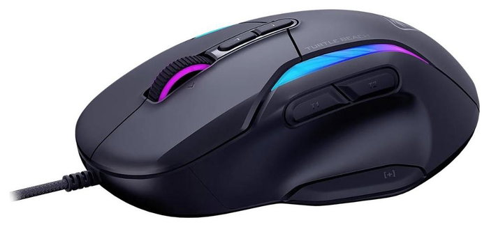 Turtle Beach Kone II Ratón Gaming Ergonómico Negro Ceniza