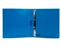 Liderpapel 43432 Carpeta 4 Anillas 25 mm Polipropileno Din A4 Azul Translucido