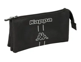 Safta Estuche portatodo triple Kappa Dark con tres cremalleras 120x30x220 mm