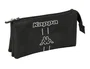 Safta Estuche portatodo triple Kappa Dark con tres cremalleras 120x30x220 mm