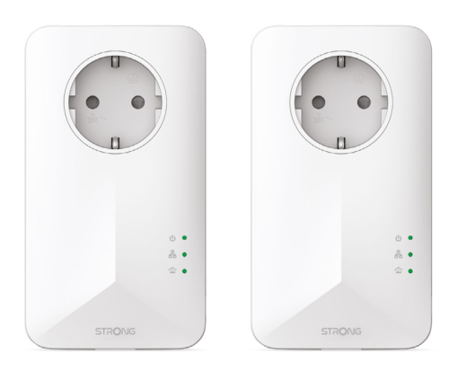 Strong Powerline 1000 Kit 1000 Mbit/s Ethernet Blanco (2 piezas) Strong Powerline 1000 Kit 1000 Mbit/s Ethernet Blanco (2 piezas)