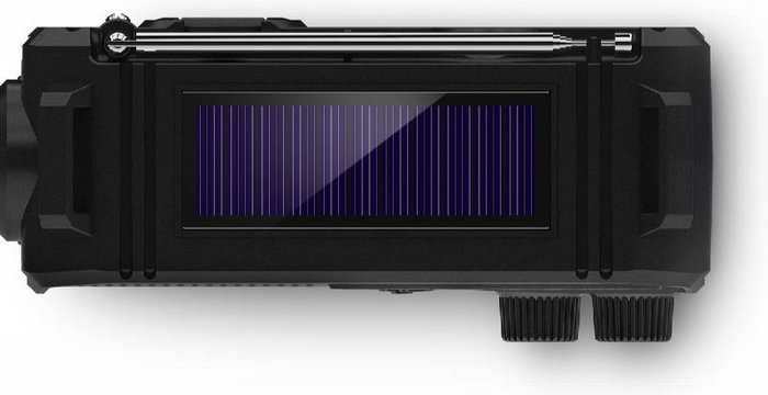 PHILIPS Radio AC/DC Recargable con Linterna, Energía Solar, Dinamo y Carga por USB, Multifunción Portátil para Emergencias y Acampada