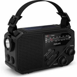 Philips Radio Portátil TAR1609/00 con Linterna y Carga Solar