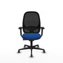 PIQUERAS Y CRESPO Silla de oficina Cilanco Azul y Negro con mecanismo Sincro