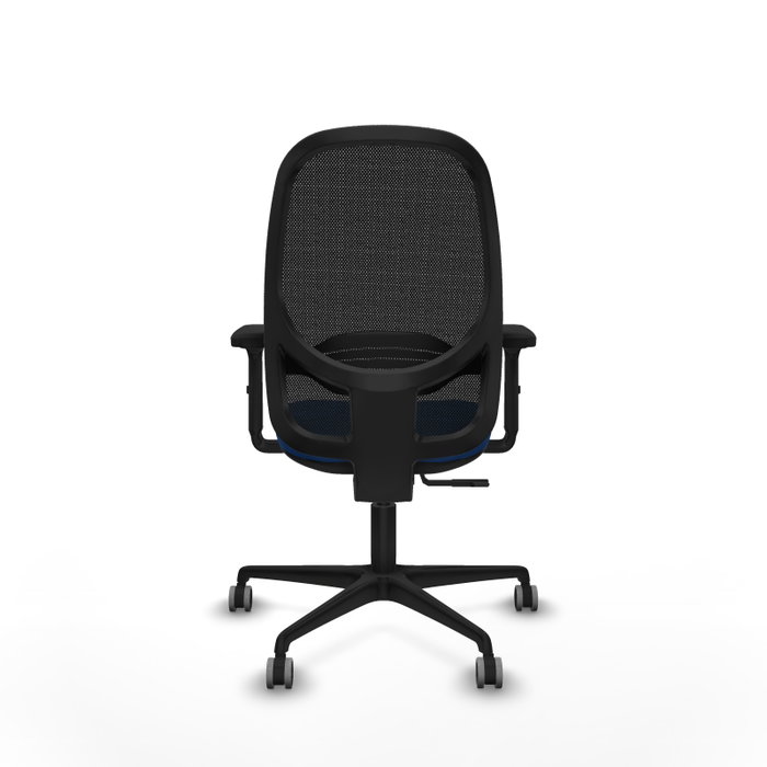 PIQUERAS Y CRESPO Silla de oficina Cilanco Azul y Negro con mecanismo Sincro