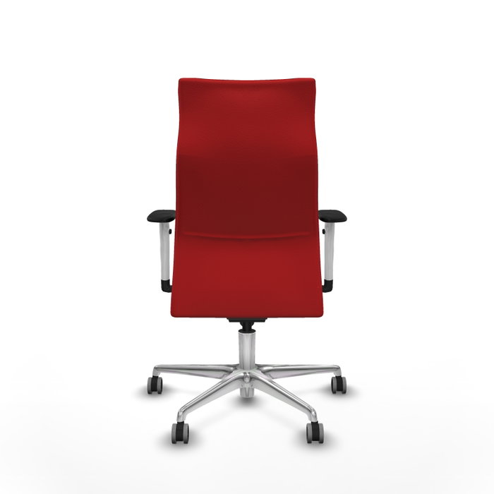 PIQUERAS Y CRESPO Sillón Albacete Rojo con Mecanismo Sincro y Base de Aluminio PIQUERAS Y CRESPO Sillón Albacete Rojo con Mecanismo Sincro y Base de Aluminio