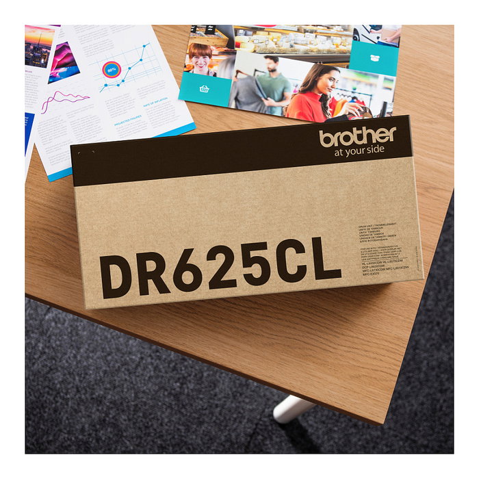 Brother DR-625CL Unidad de Tambor Original, Cian Magenta Amarillo Negro, para MFC-L8970CDW HL-L8570CDW MFC-L8730CDW HL-L8430CDW, Rendimiento 50000 Paginas