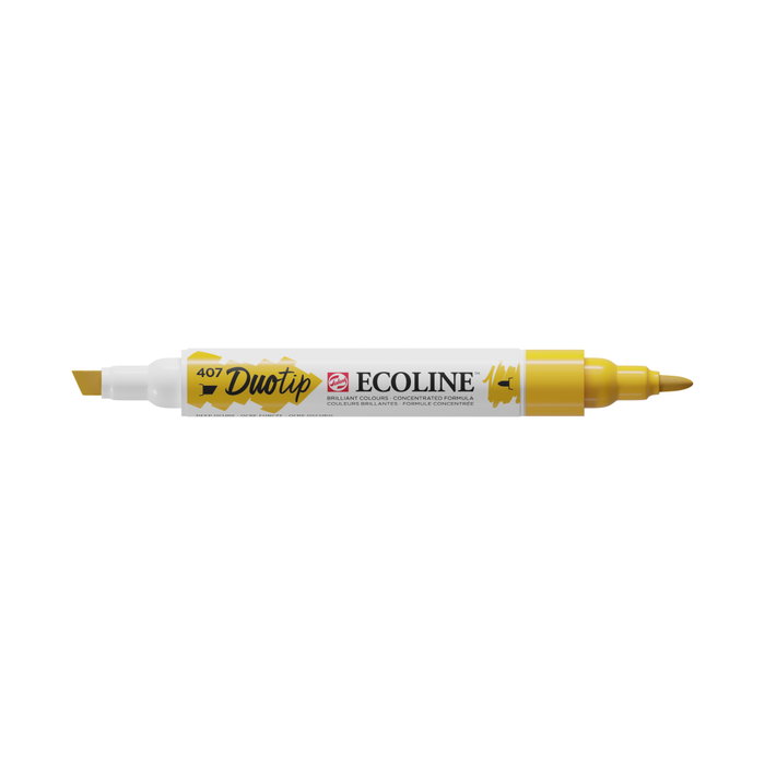 Ecoline Marcador Duotip Ocre Oscuro 407 Ecoline Marcador Duotip Ocre Oscuro 407