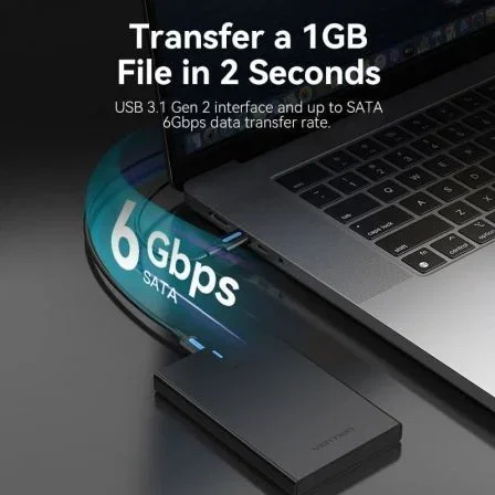 Vention Caja externa para disco duro de 2.5" USB 3.1 sin tornillos KPBB0