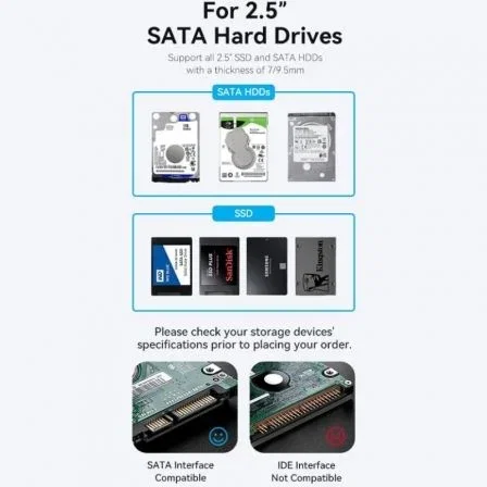 Vention Caja externa para disco duro de 2.5" USB 3.1 sin tornillos KPBB0