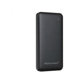 Realpower PB-10000 SSB Powerbank 10.000mAh Feststoffbatterie Negro