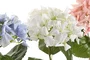 DKD Home Decor Flor Blanca Lila Rosa Seda PE Tacto Real Hortensia Surtido 20 x 60 x 20 cm (12 Unidades)