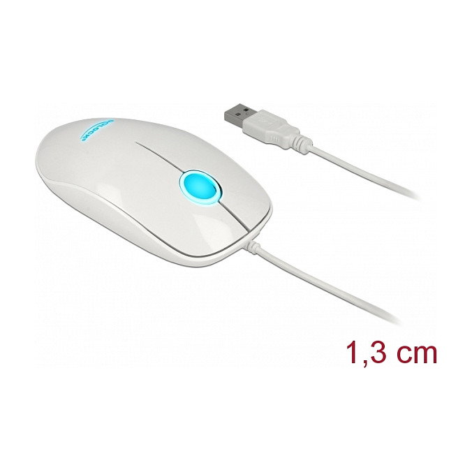 DeLOCK Ratón Óptico 12537 Blanco con Iluminación LED DeLOCK Ratón Óptico 12537 Blanco con Iluminación LED
