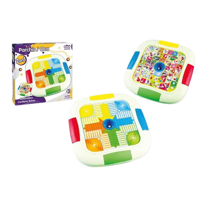 Jugatoys Juego de Parchís para 4 jugadores y Oca automático 30 cm