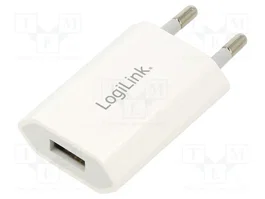 LogiLink Cargador USB-A de 5 W, 1 puerto, Blanco