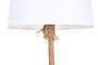 DKD Home Decor Lámpara de pie Cuerda Lino Marrón