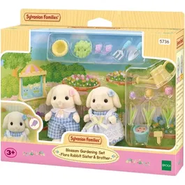 Sylvanian Families SYL1710444931322 Muñeco Hermano y Hermana Conejo Aries Jardineria Articulado Multicolor