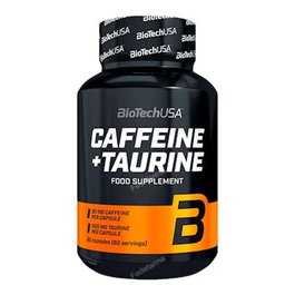BIOTECHUSA Caffein + Taurine - 60 Capsulas