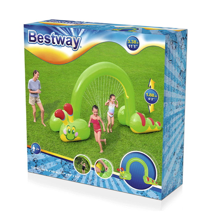 Bestway Aspersor Hinchable Jumbo Gusano 338x110x188 cm