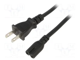 SUNNY Cable de alimentación VCTFK 2x0,75mm2 IEC C7 a NEMA 1-15 (A)