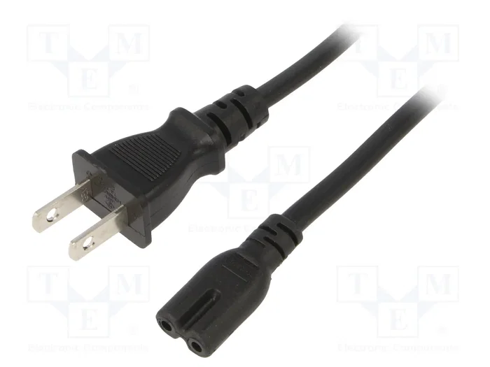 SUNNY Cable de alimentación VCTFK 2x0,75mm2 IEC C7 a NEMA 1-15 (A) SUNNY Cable de alimentación VCTFK 2x0,75mm2 IEC C7 a NEMA 1-15 (A)