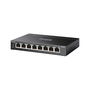 TP-Link ES208GP Switch Gestionado L2 Gigabit Ethernet PoE DIN Rail Negro 8 Puertos