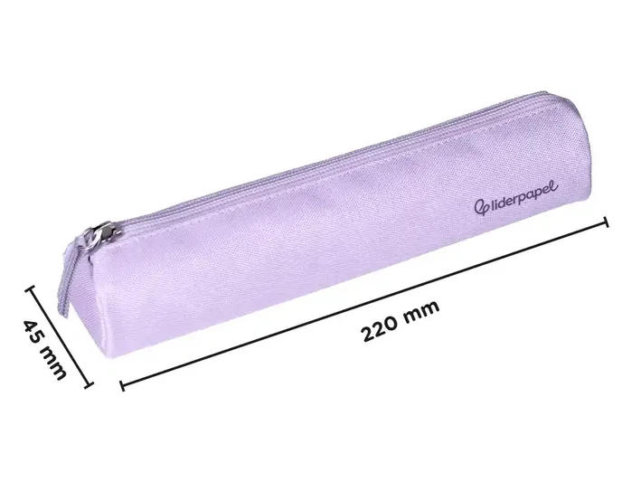 Liderpapel Estuche portatodo Slim cilíndrico lila