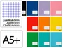 Liderpapel Libreta Smart A5+ de 32 hojas Cuadro 6mm con margen