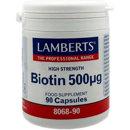 LAMBERTS Biotina 500 mcg 90 cápsulas LAMBERTS Biotina 500 mcg 90 cápsulas