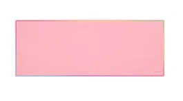 Mars Gaming Alfombrilla de Ratón Gaming MMP224 XXL (880x330mm) con Borde Rainbow, Superficie Nano-Textil y Base Antideslizante - Color Rosa