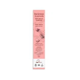 BIOAROMA Incienso Palo Santo Ayurveda 5 Packs x 12 Unidades Ecológico Certificado ICEA Aroma Energizante Neutraliza Malos Olores Comercio Justo Sostenible Vegano