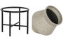 DKD Home Decor Macetero Metal Envejecido 40x40x62 cm