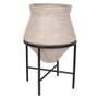 DKD Home Decor Macetero Metal Envejecido 40x40x62 cm