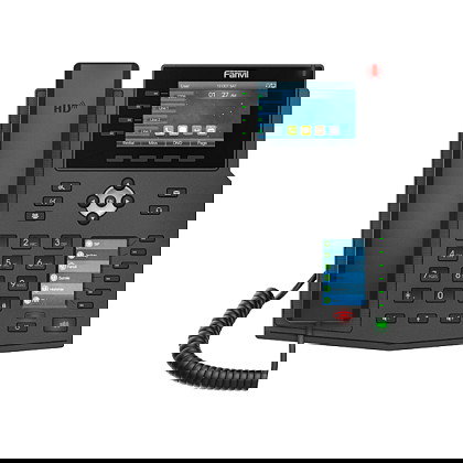 Fanvil Teléfono IP X5U V2 Negro, 16 Líneas, Gigabit Ethernet, Pantalla 3.5"