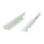 ALLNET Carril de rack variable L=502-849mm Blanco (1 Par)
