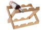 DKD Home Decor Botellero Plegable de Bambú Natural para 6 Botellas