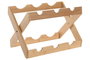 DKD Home Decor Botellero Plegable de Bambú Natural para 6 Botellas