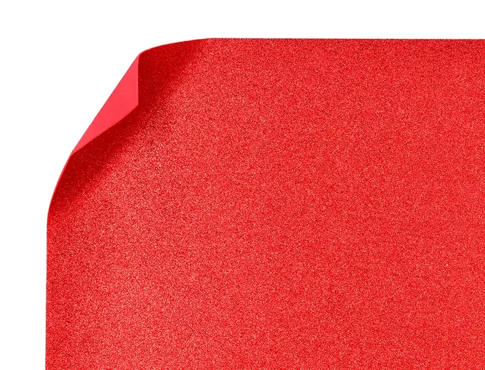 Liderpapel Goma eva con purpurina biodegradable rojo 50x70cm 2 mm