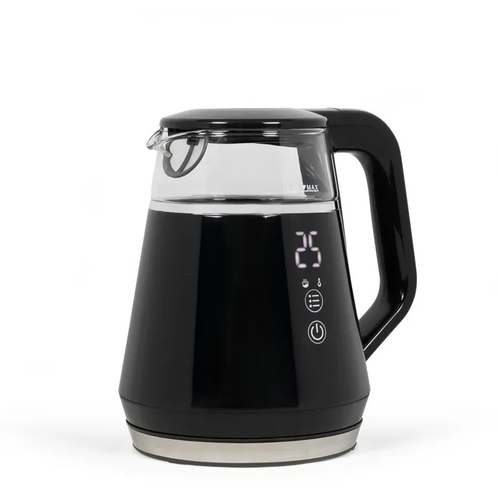 Livoo Hervidor Eléctrico Digital DOD212N, Negro, 1 Litro, 1100 W, Base Giratoria 360 Grados