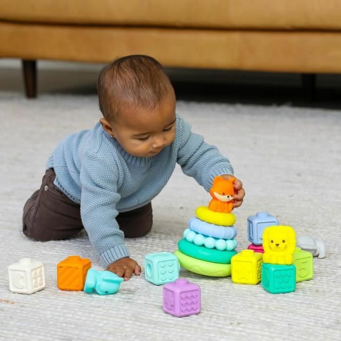 Infantino Caja de 20 piezas sensoriales - Apilable