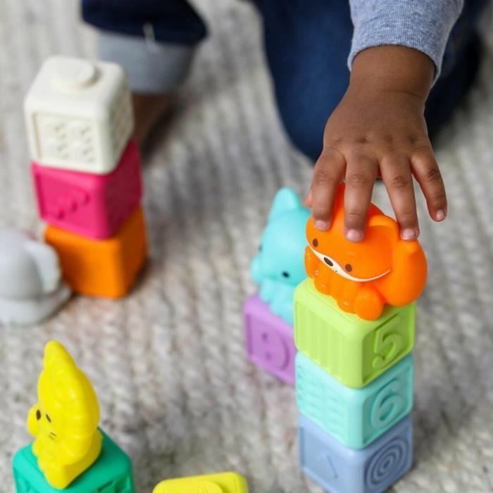 Infantino Caja de 20 piezas sensoriales - Apilable