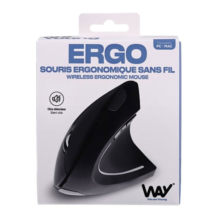 T'nb Ratón Ergonómico Vertical Negro Inalámbrico T'nb Ratón Ergonómico Vertical Negro Inalámbrico