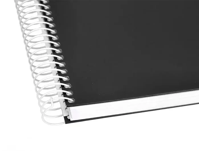 Liderpapel Cuaderno Espiral A4 Micro Crafty Negro 120 Hojas 90g Cuadro 5mm