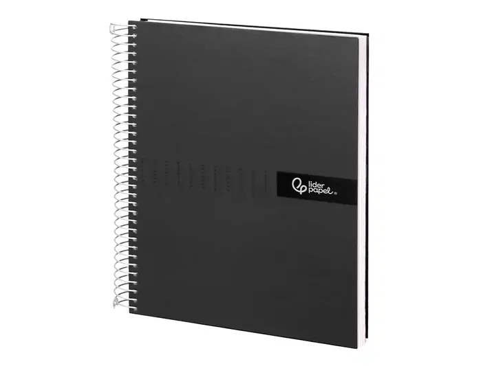 Liderpapel Cuaderno Espiral A4 Micro Crafty Negro 120 Hojas 90g Cuadro 5mm