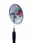 Tornado EFS-111M Ventilador de Sobremesa o Pie, Negro con Rojo