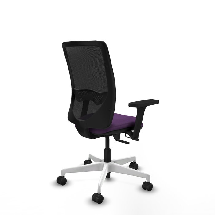 PIQUERAS Y CRESPO Silla de oficina Zulema Morada con Malla Negra