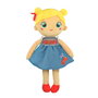 Clementoni Muñeca Suave Cherry Terry 17601 - Peluche con texturas, lavable, +0 meses (idiomas: español, inglés, francés, alemán, italiano, portugués)