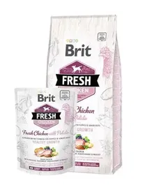 Brit Fresh Puppy Healthy Growth Alimento para Cachorros con Pollo y Patata 12 kg